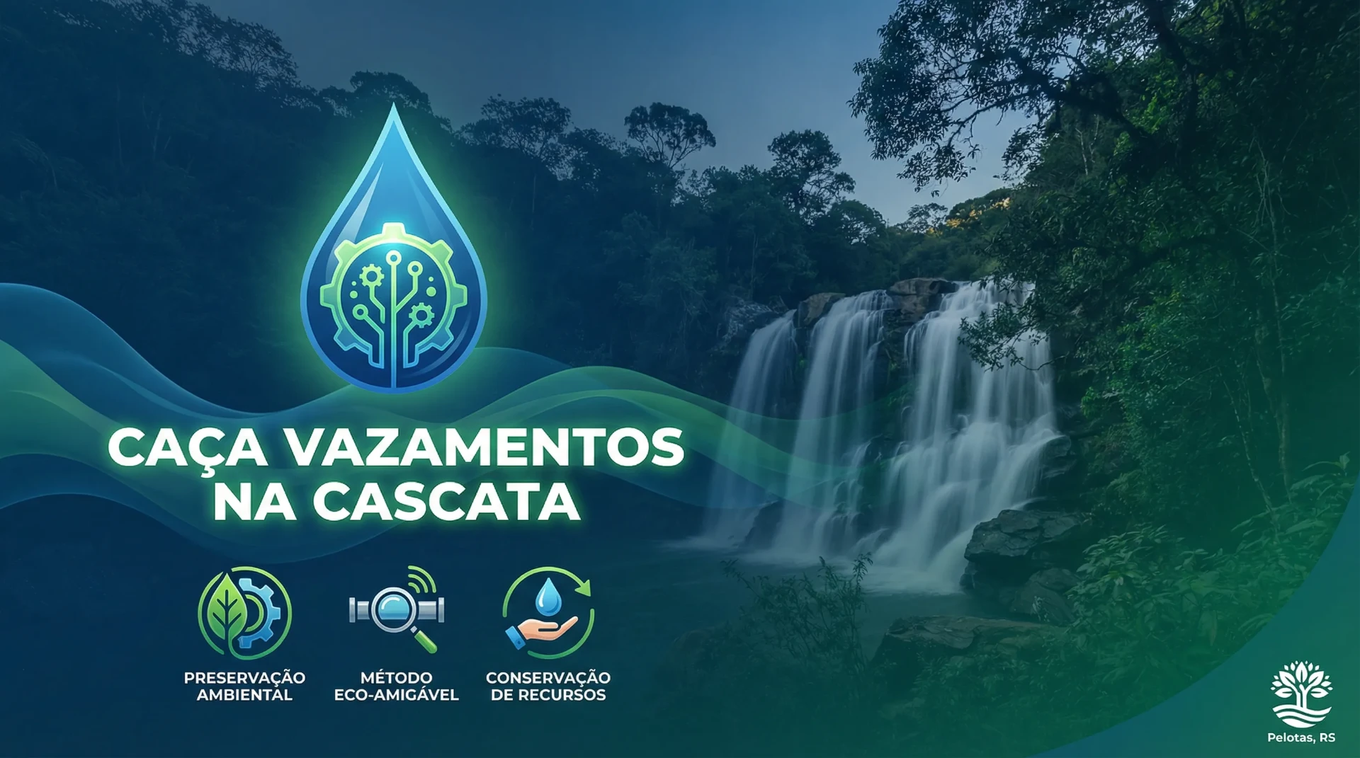 Caça Vazamentos na Cascata - Pelotas: Preservando a Água e a Natureza